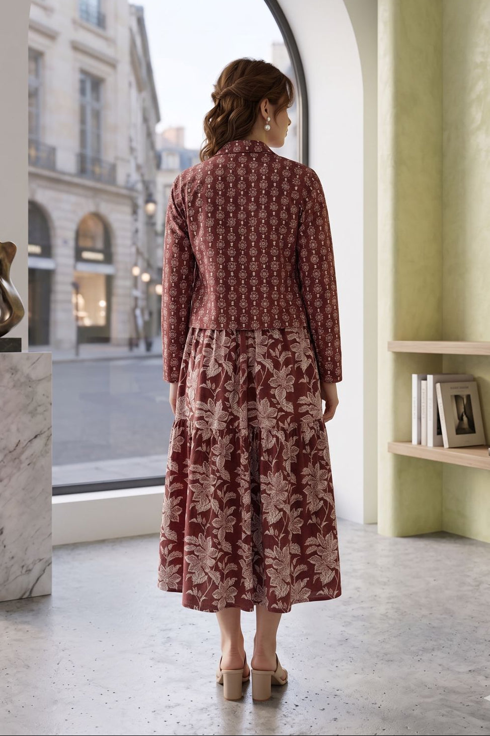 Kalamkari Jacket Pattern Frock