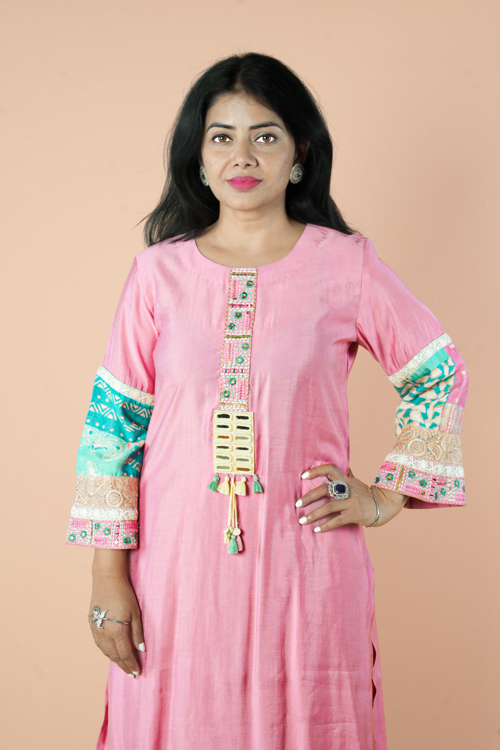 Imported Maslin fabric with crush pant