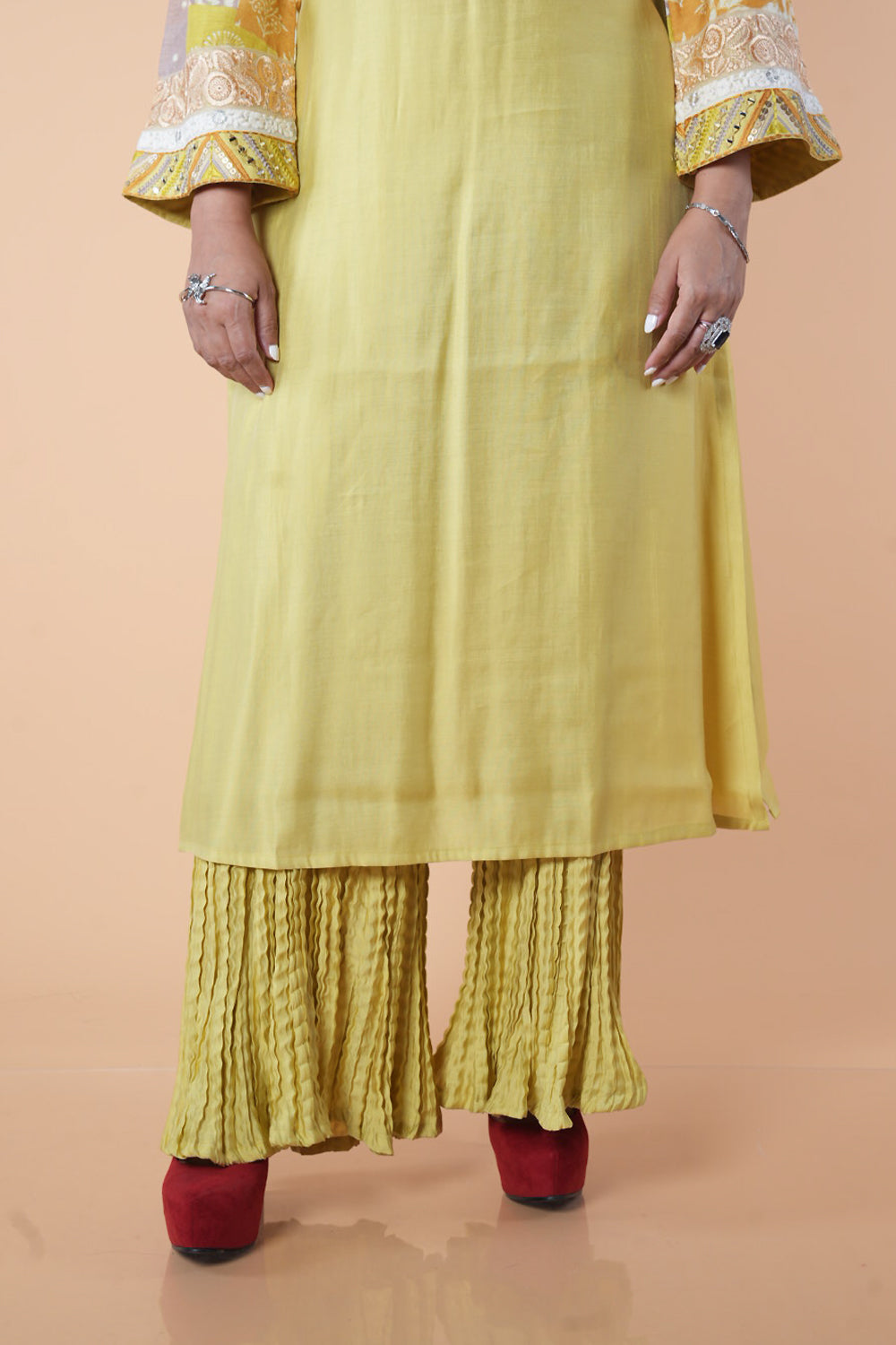 Imported Maslin fabric with crush pant