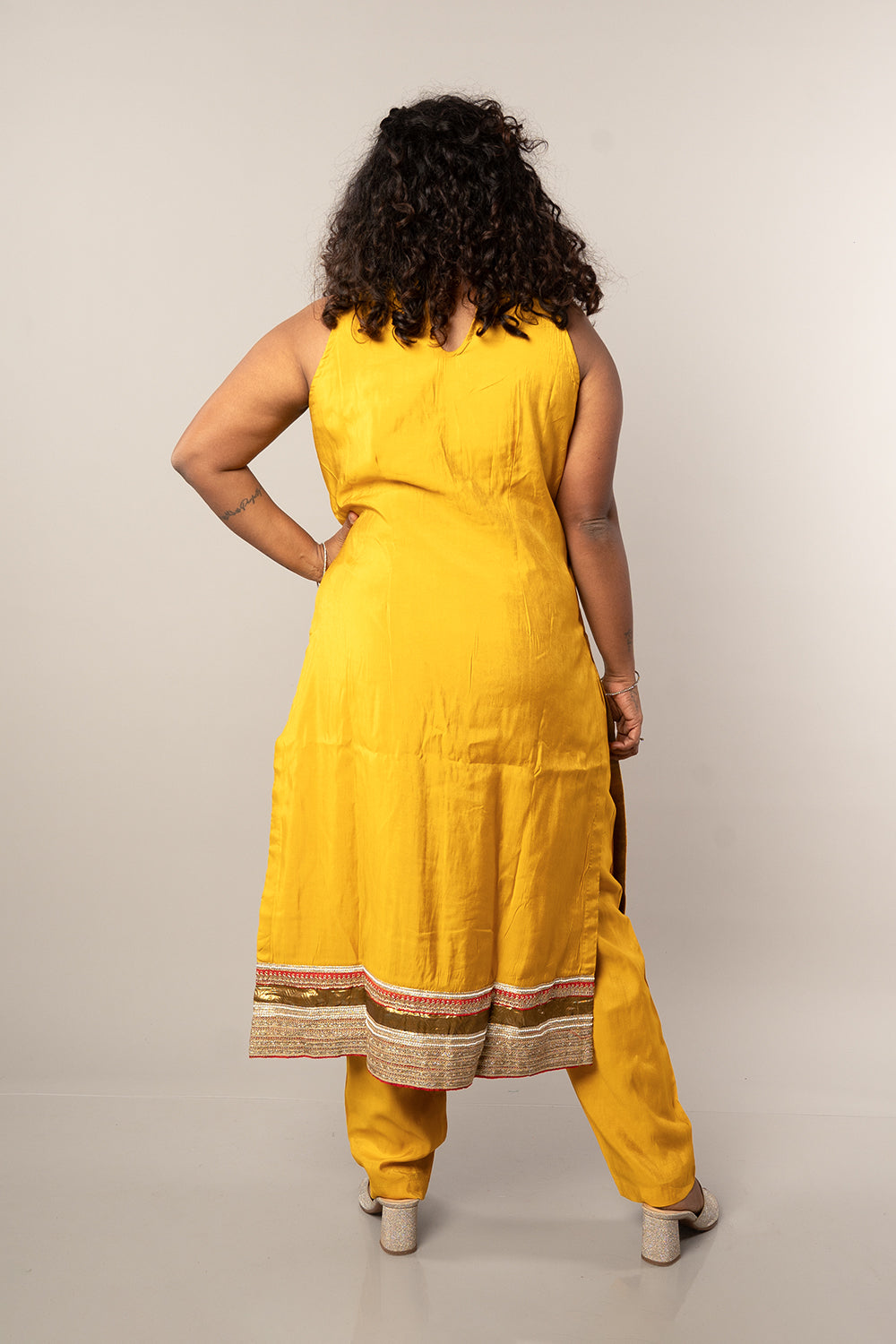 Halter Neck Gota patti Party wear set