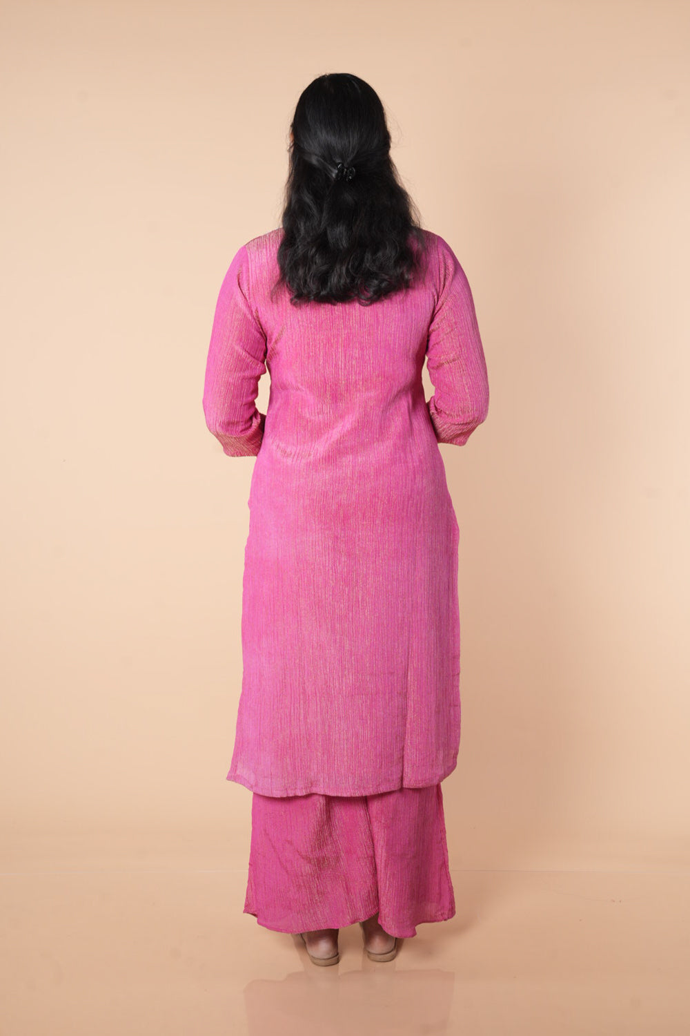 Pink Crush Tissue with tissue dupatta