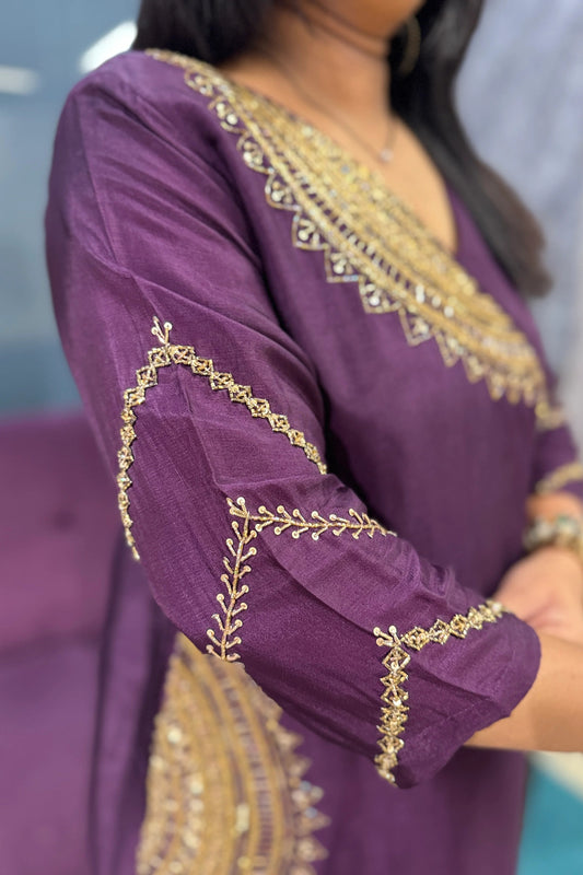 Iraa Dola silk Angrakha Designer Suit Set