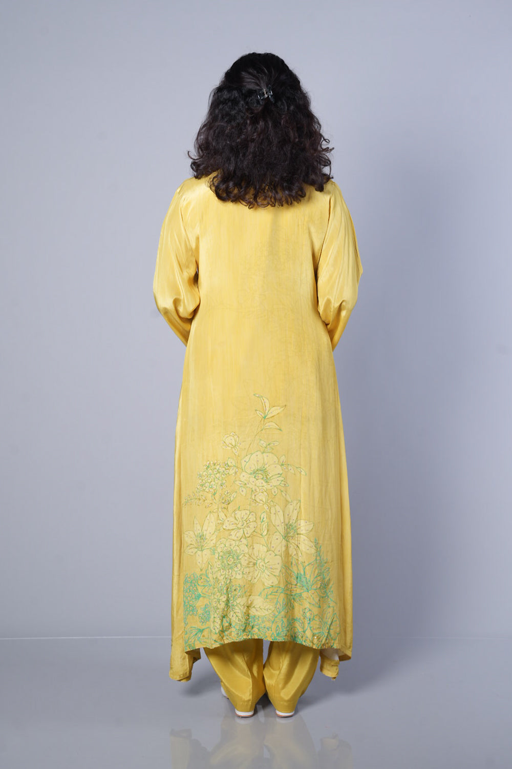 Lemon green Pure crepe C cut designer cordset