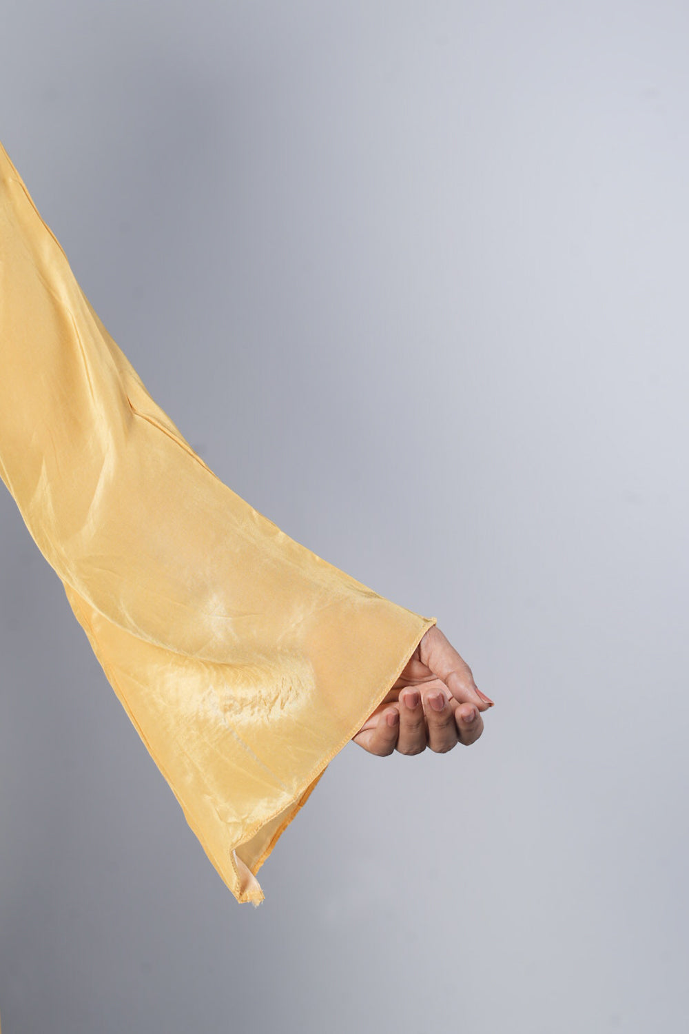 Mustard yellow Pure crepe C cut designer cordset