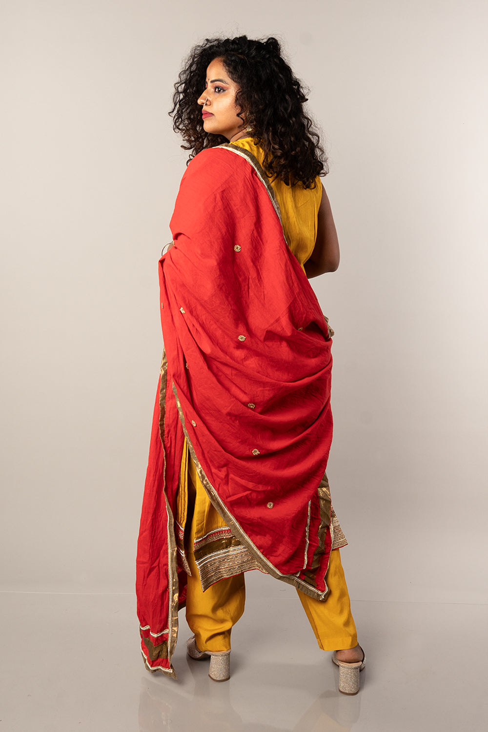 Halter Neck Gota patti Party wear set