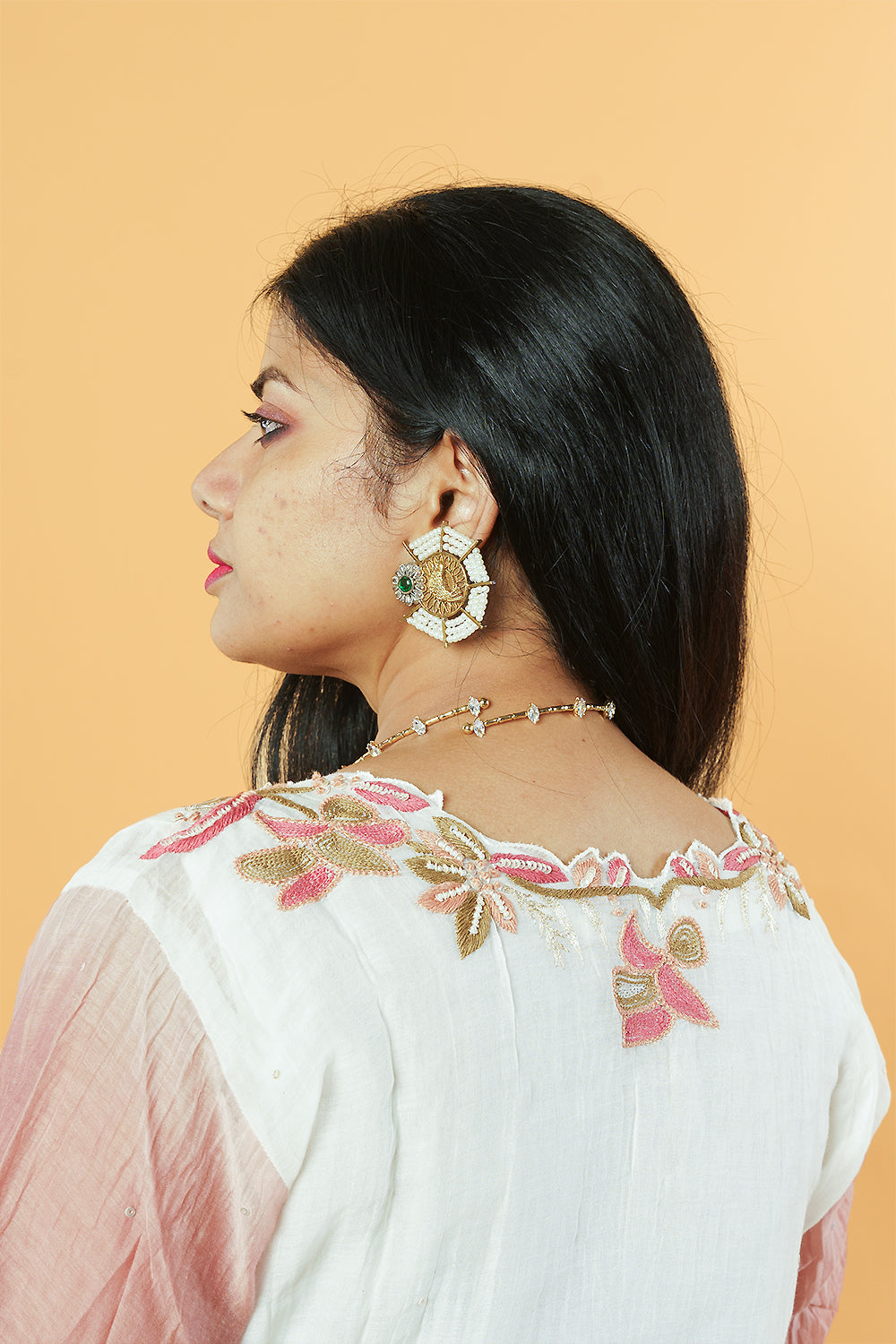 Peah Pure Banaras Mulchanderi with handwork Jacket