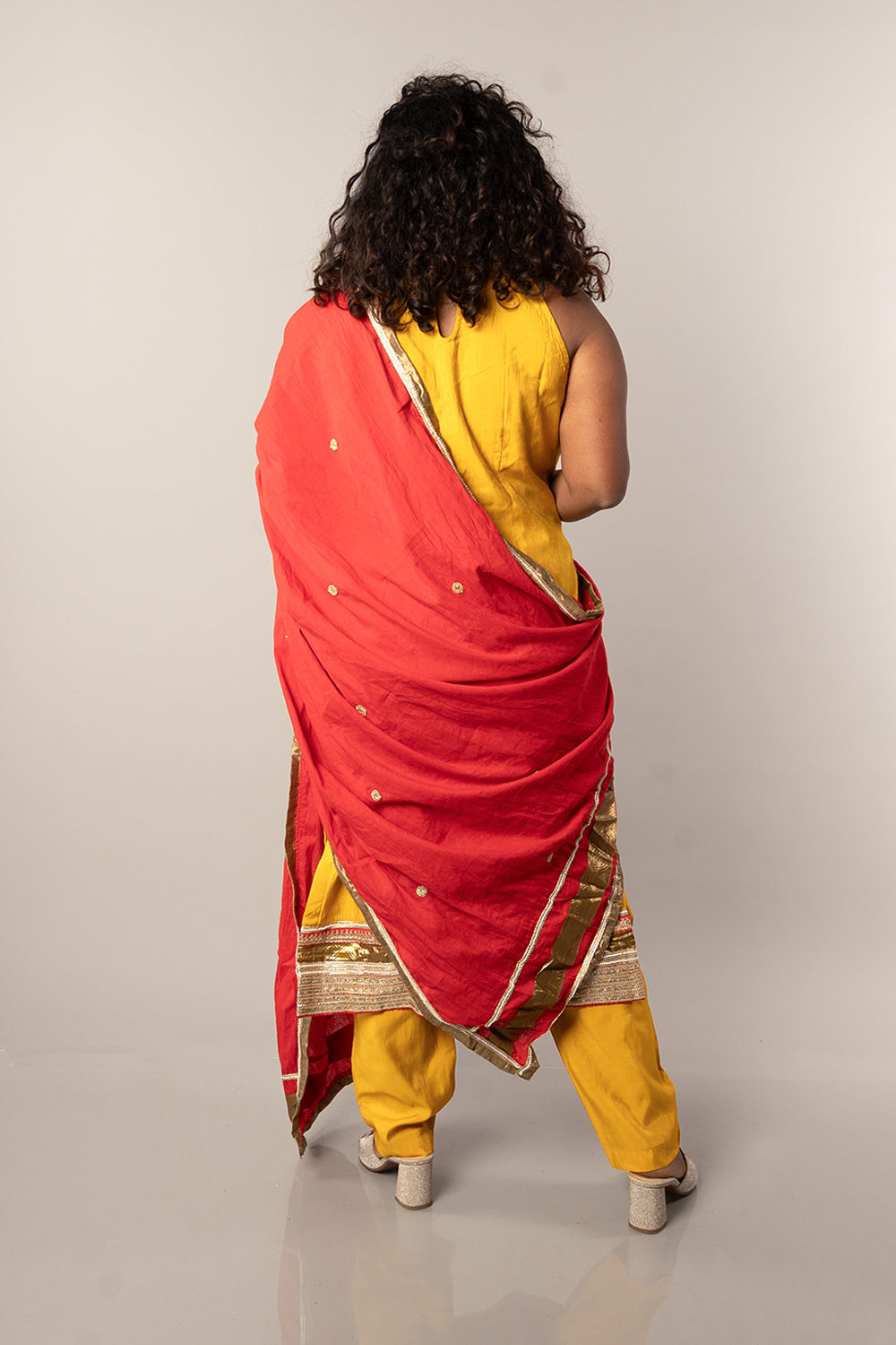 Halter Neck Gota patti Party wear set