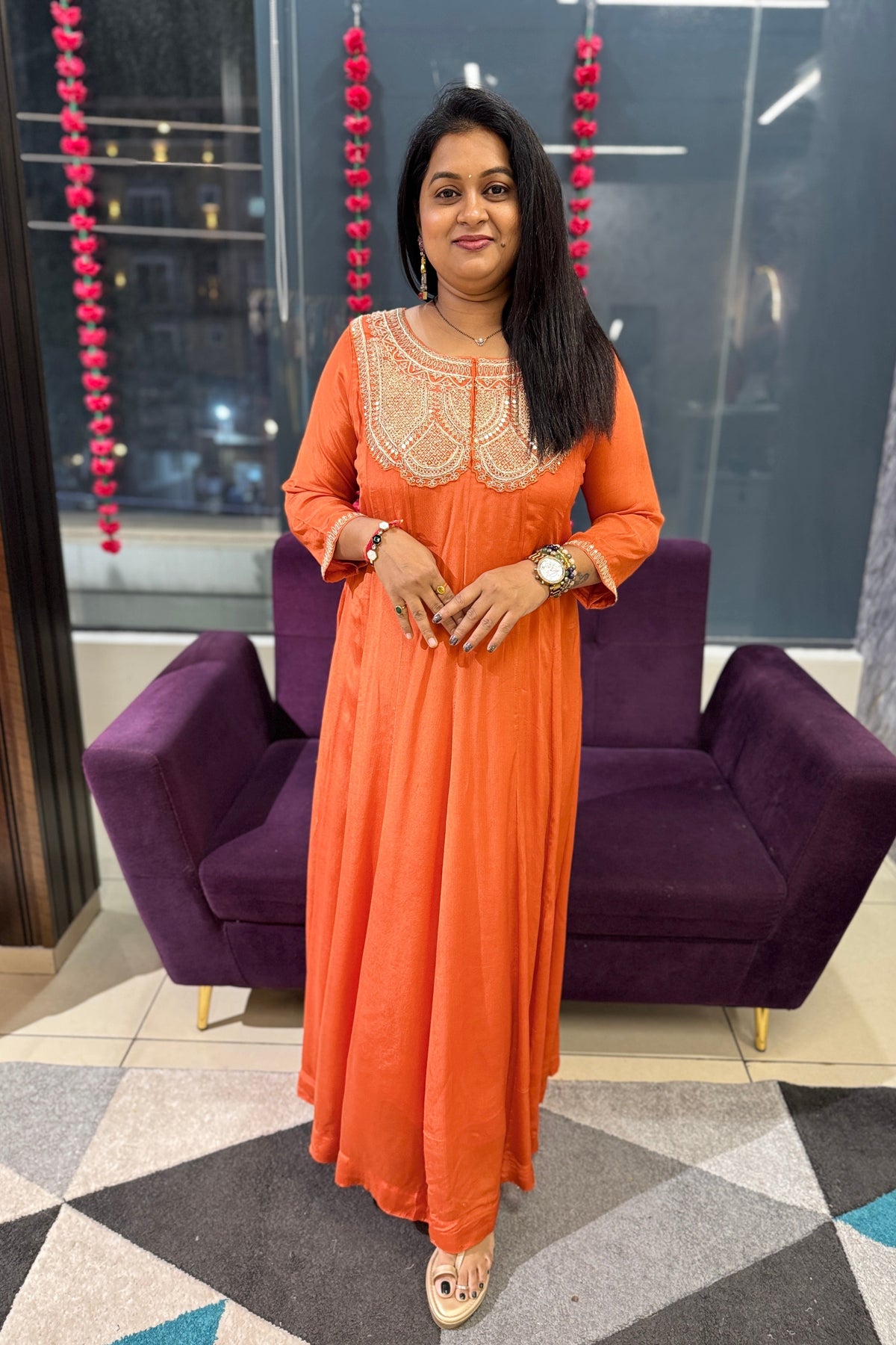 Kesariya Chinnon Designer Suit Set