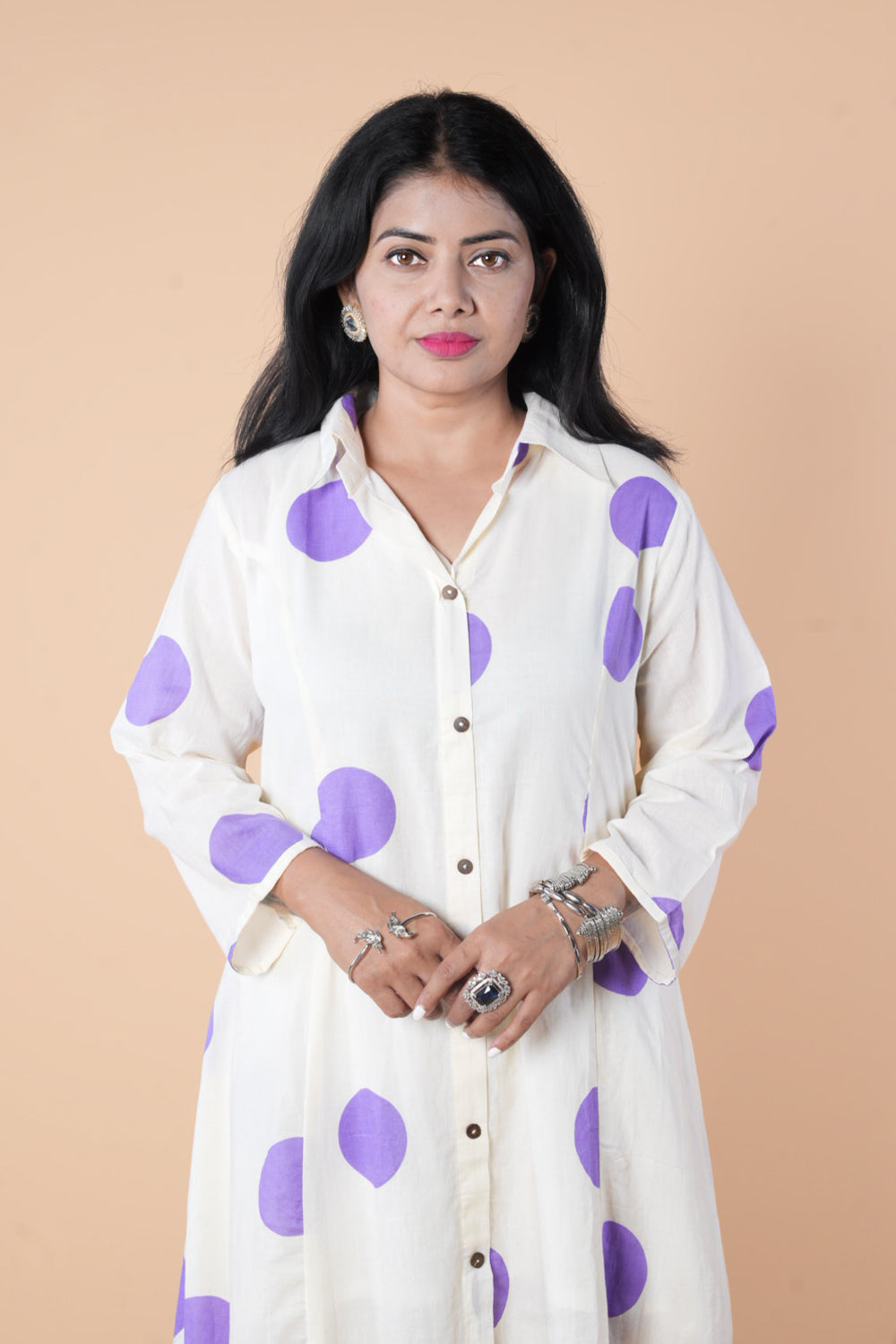 Block Print Polka Dots mulcotton cordset