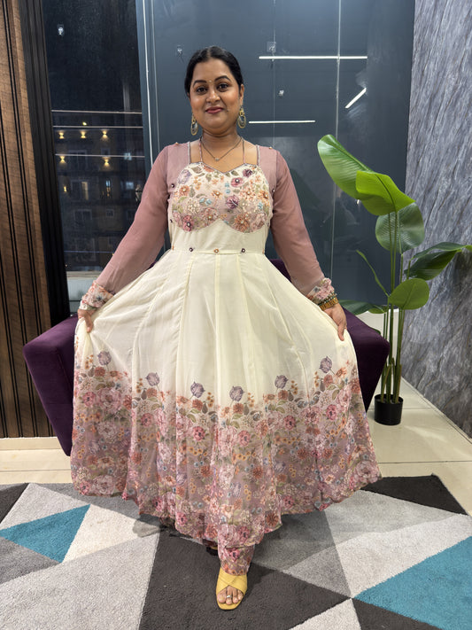 Pure Chiffon Article with Trending Halter Neck