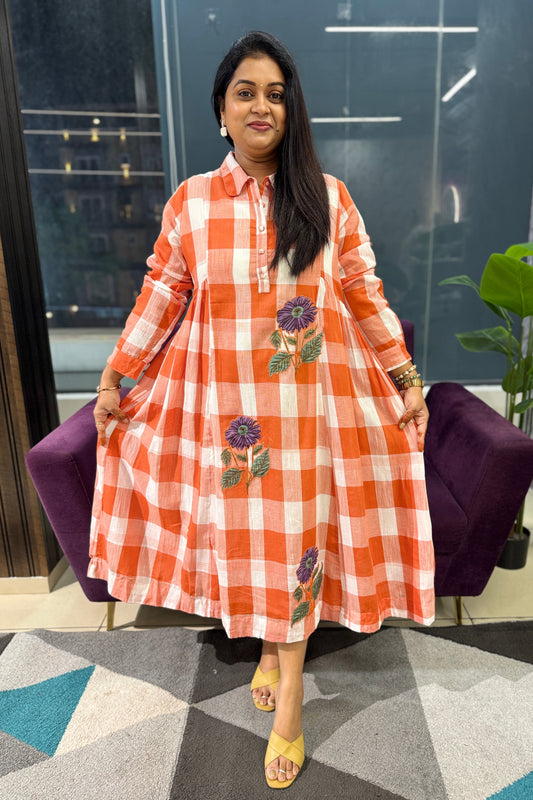 Vintage Style checks Mulcotton Frock