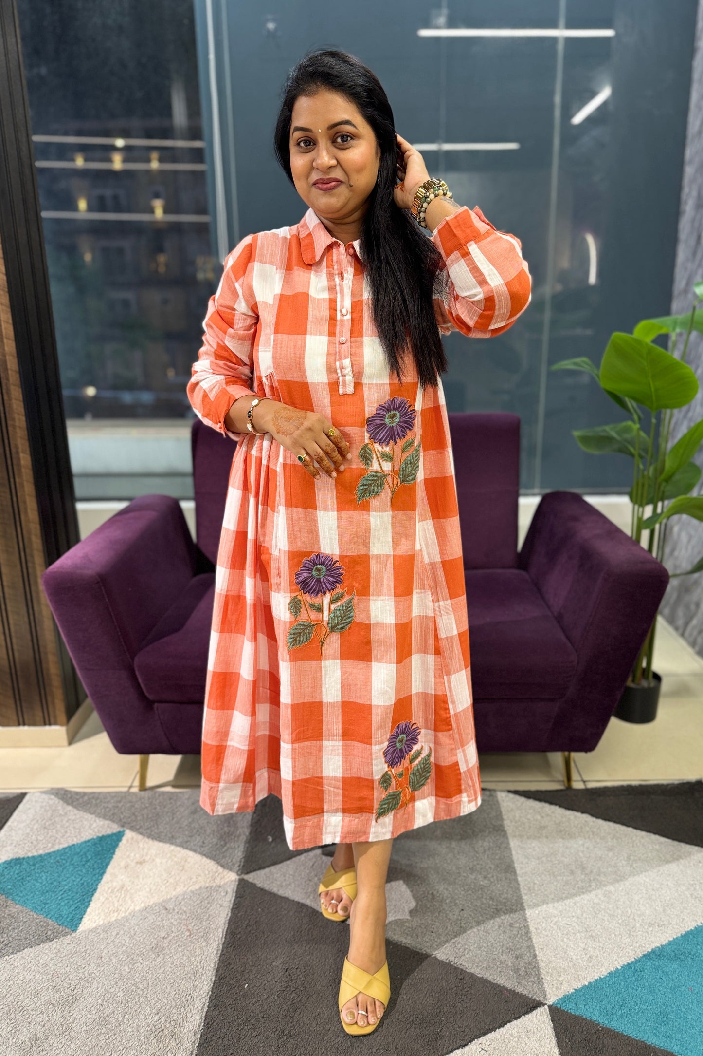 Vintage Style checks Mulcotton Frock