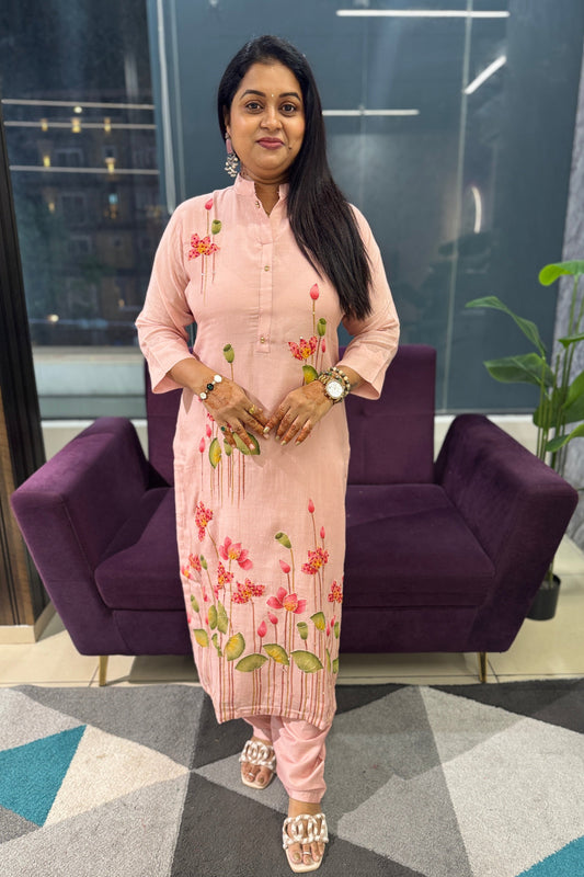 Mulchanderi Pichwai suit set