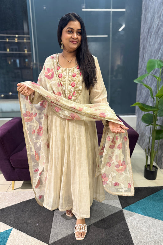 Premium Handloom Chanderi Designer Article