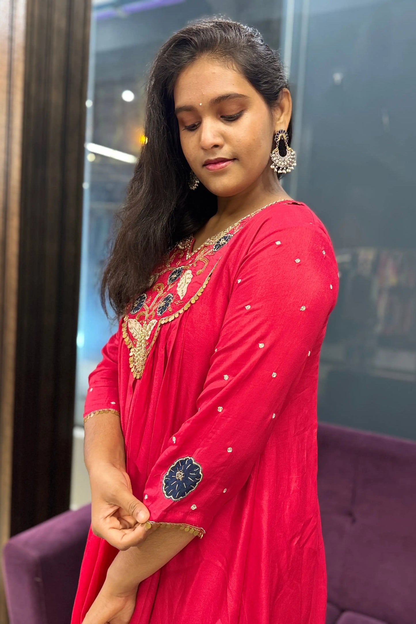 Tarang Designer Russian Silk Suit Set