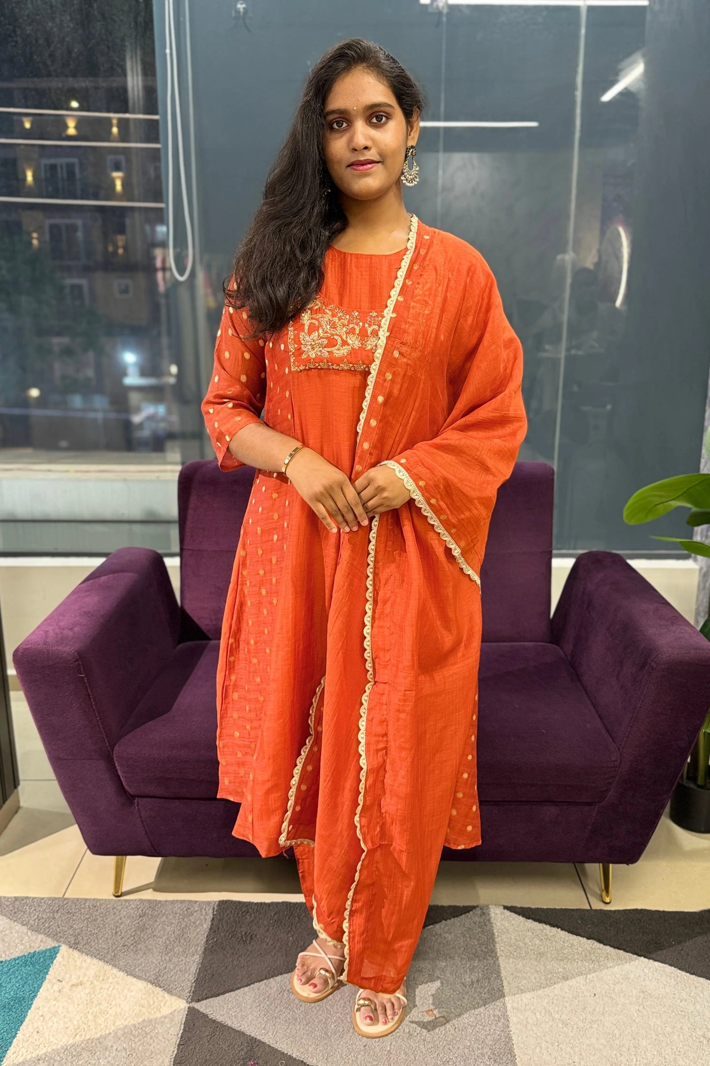 Ivy Designer Mulchanderi Suit Set