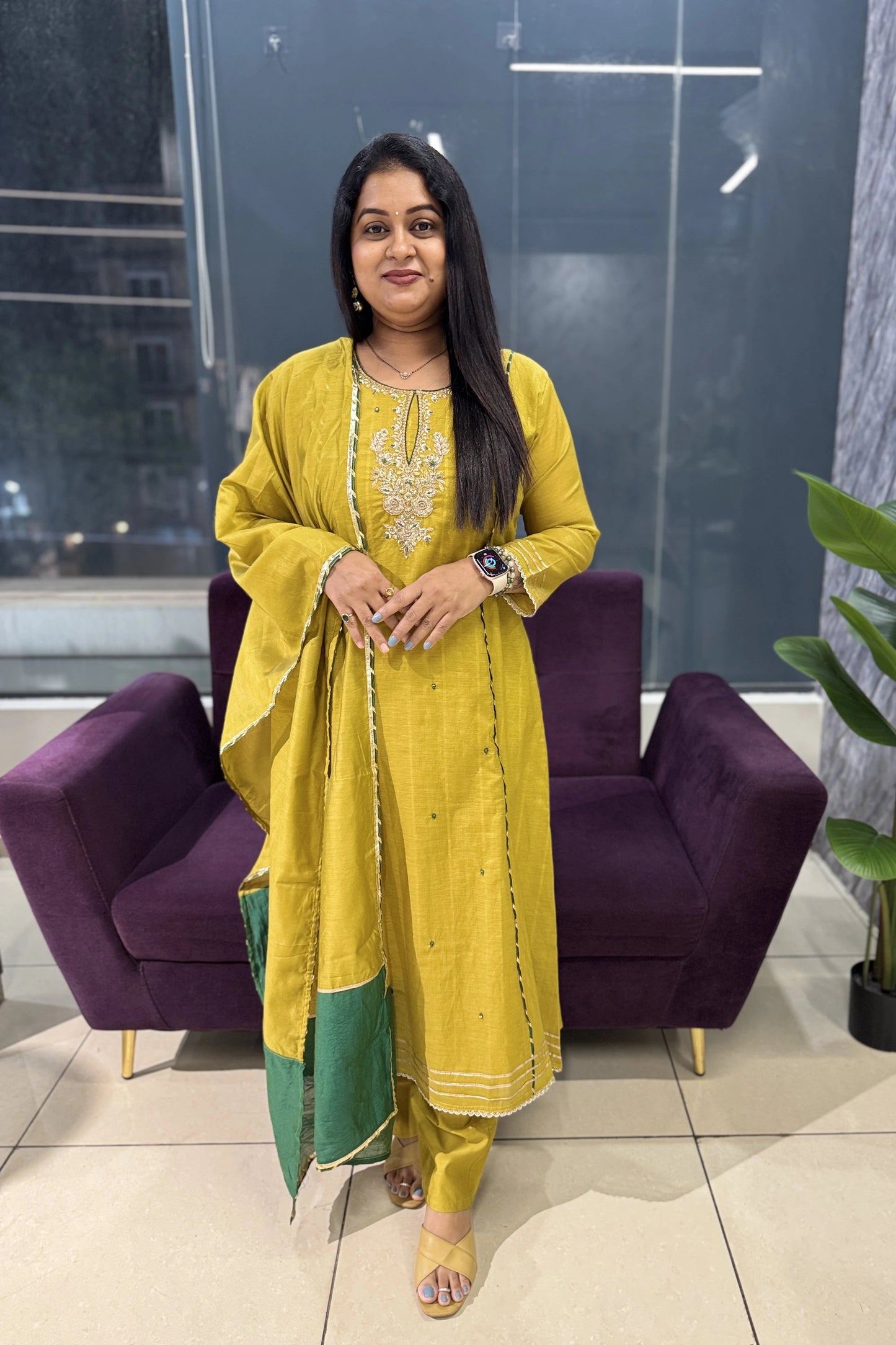 Chamanthi Mulchanderi Designer Suit Set