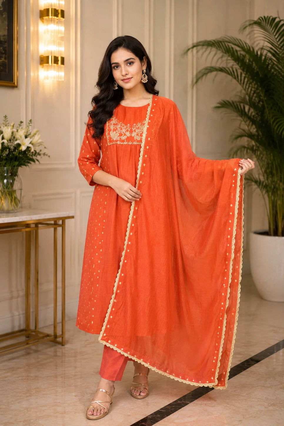 Ivy Designer Mulchanderi Suit Set