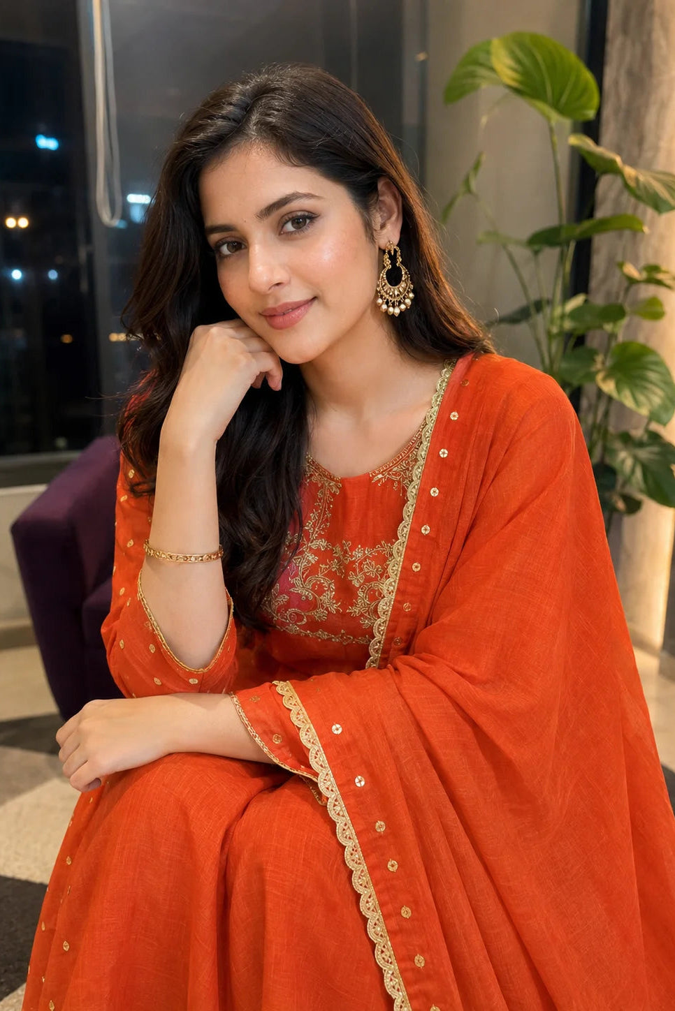 Ivy Designer Mulchanderi Suit Set