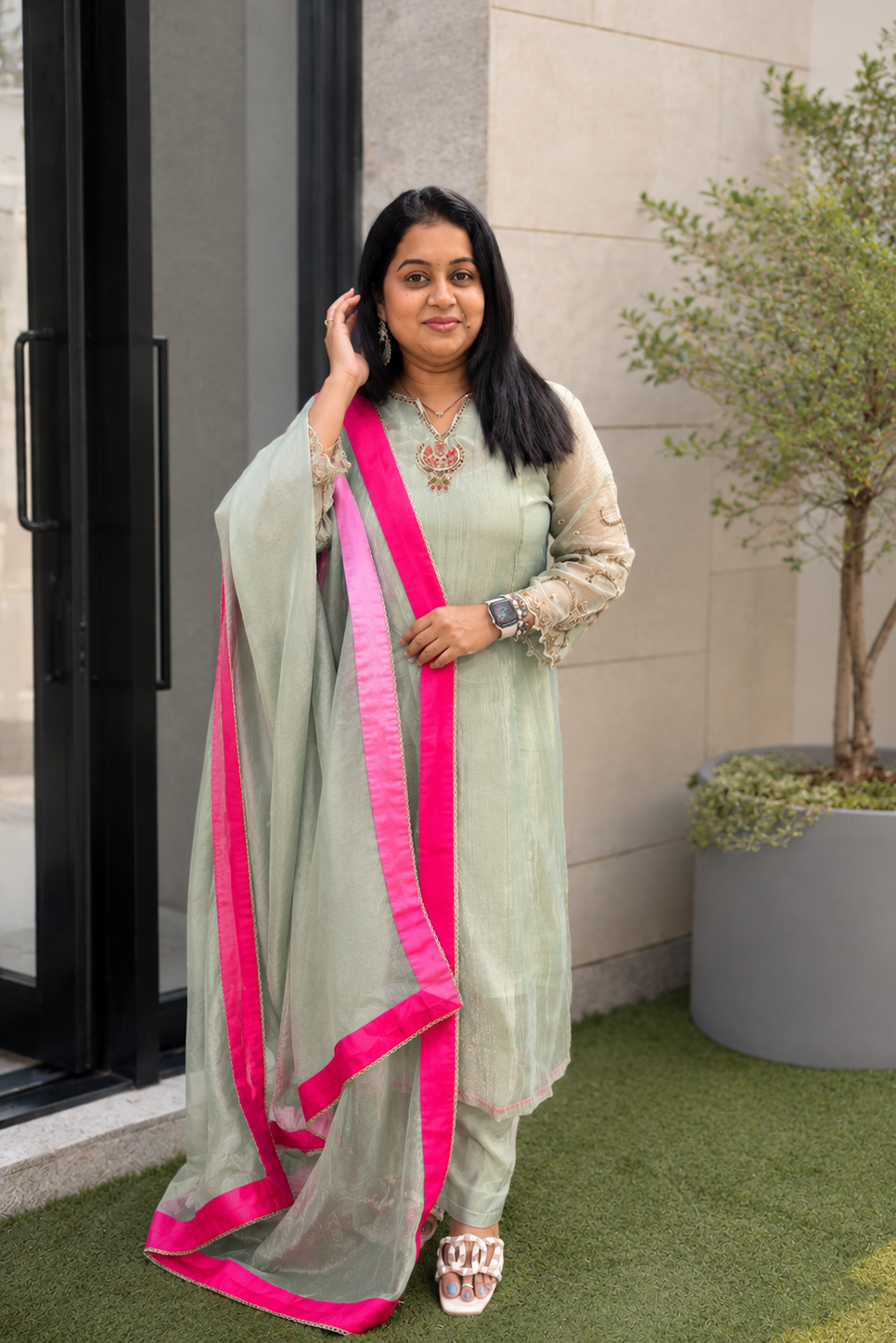 Evara Tissue Designer Suit Set