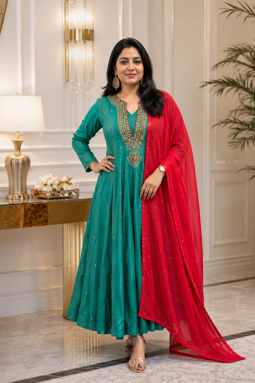 Ziva Mirror Designer Suit Set