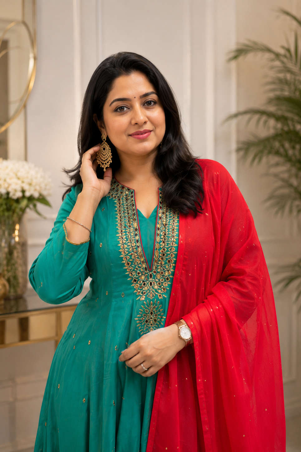 Ziva Mirror Designer Suit Set