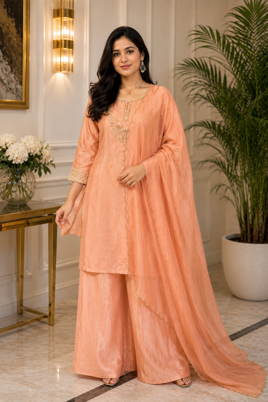 Zahra Designer Plazo Suit Set
