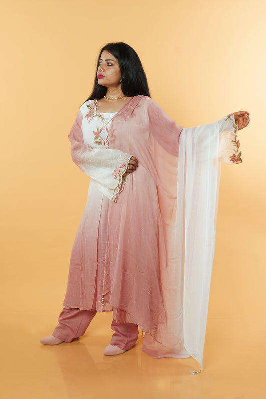 Peah Pure Banaras Mulchanderi with handwork Jacket