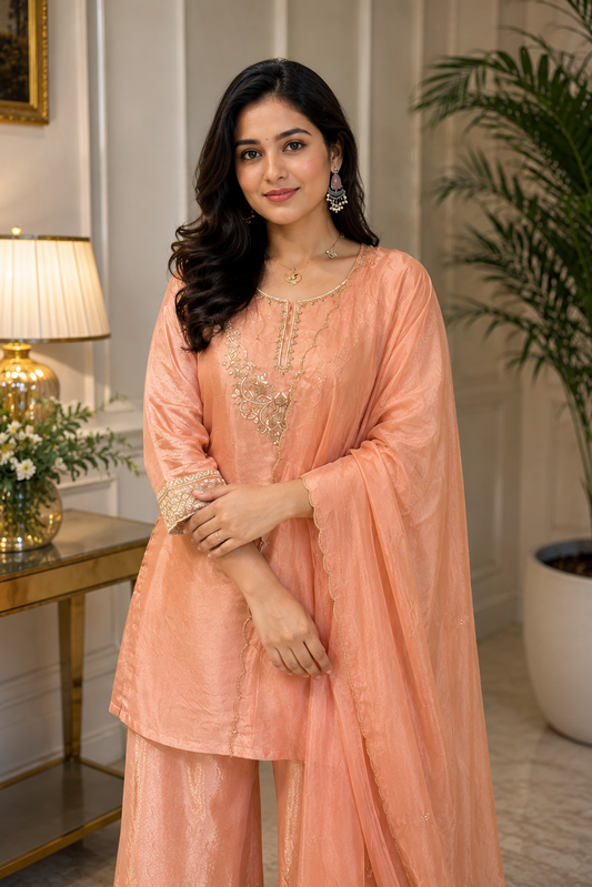 Zahra Designer Plazo Suit Set