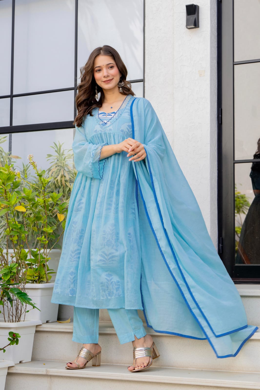 Premium Kota Doriya Printed Inner Suit Set