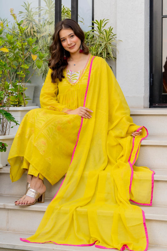 Premium Kota Doriya Printed Inner Suit Set