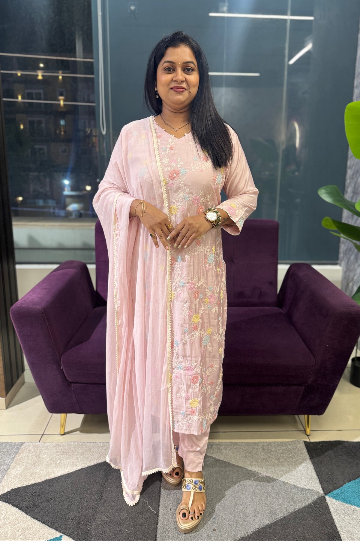 Tanvi Mulchanderi Suit Set