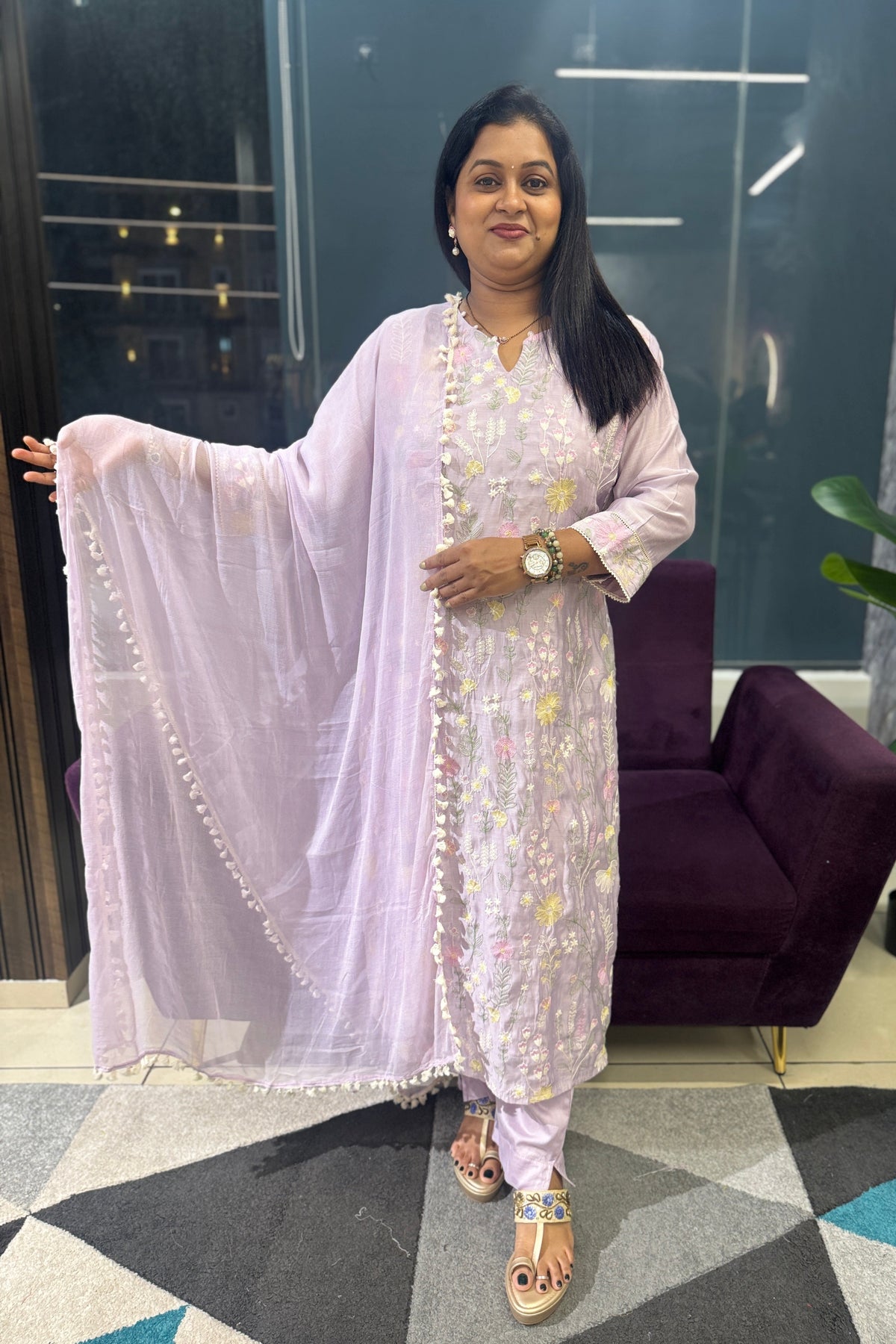 Virija Mulchanderi Suit Set