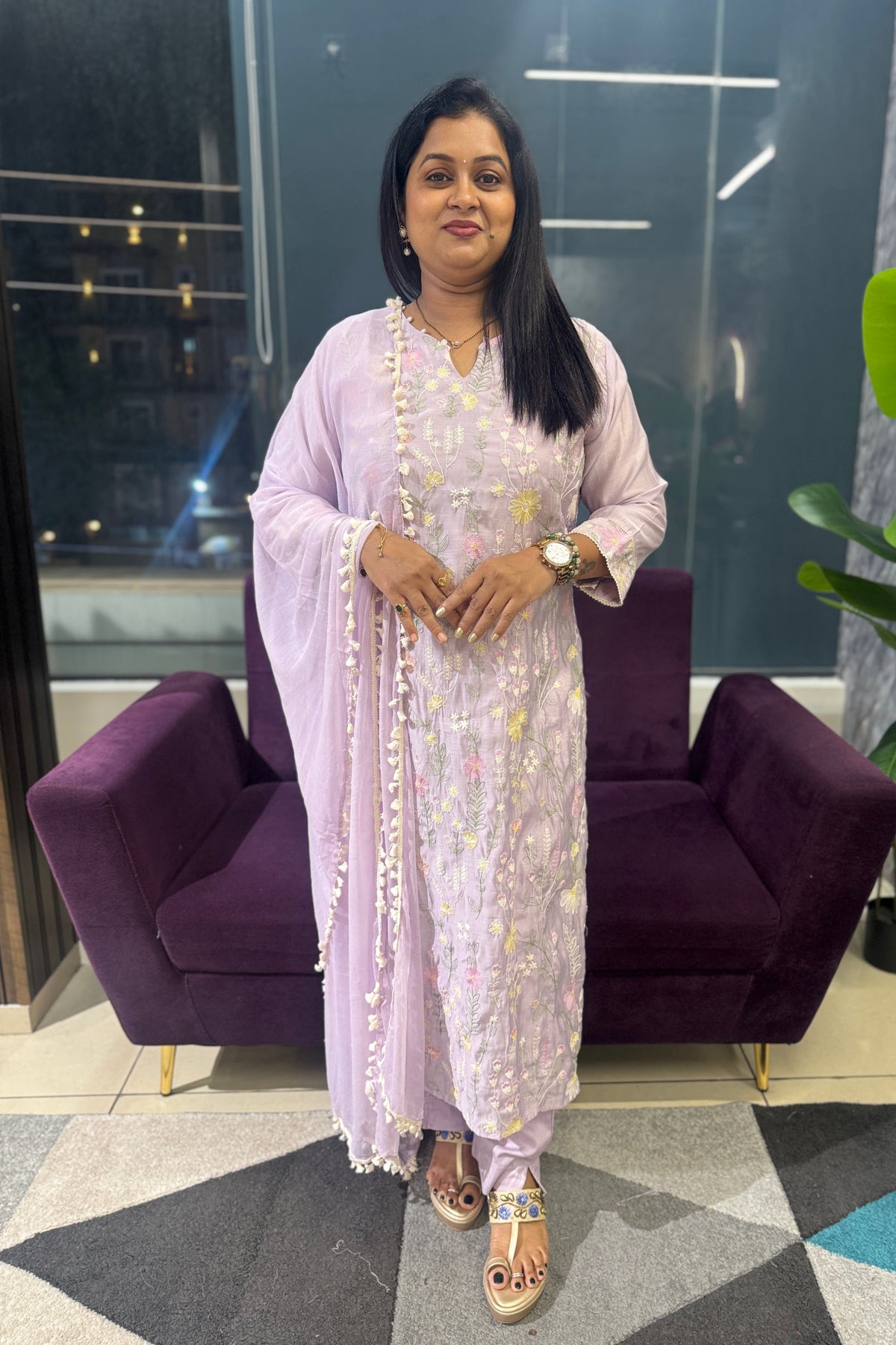 Virija Mulchanderi Suit Set