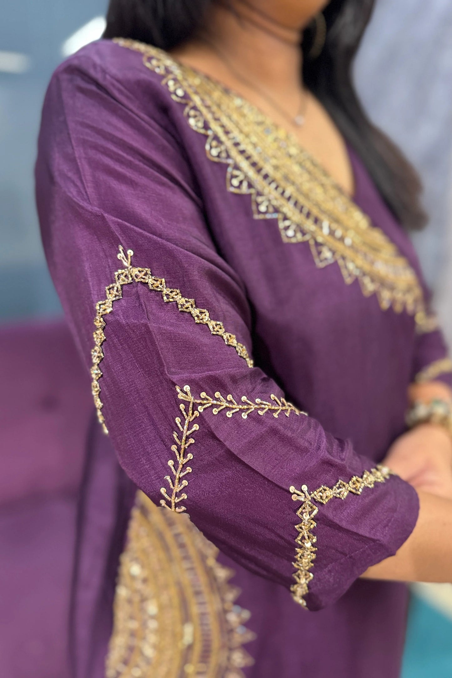 Iraa Dola silk Angrakha Designer Suit Set