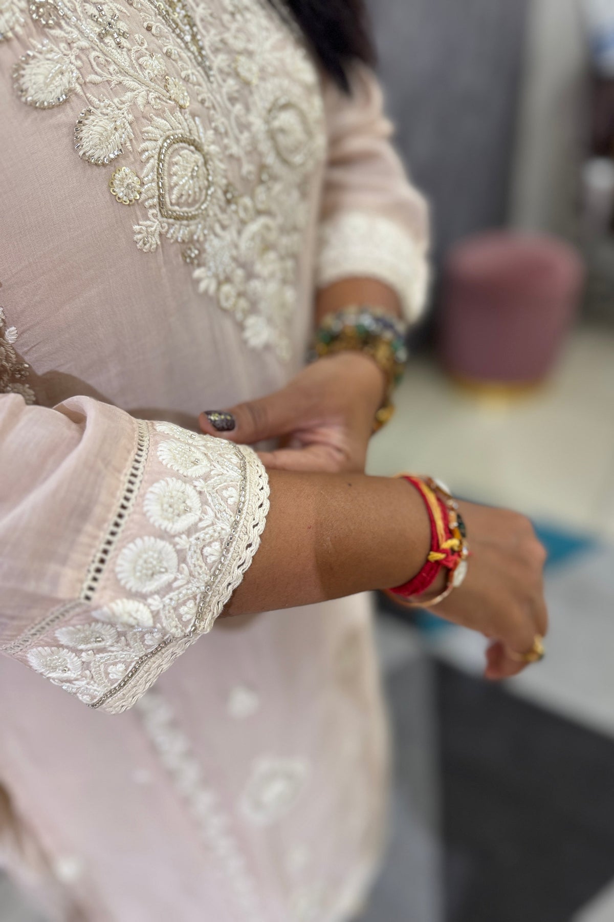 Alora Chikankari Suit Set