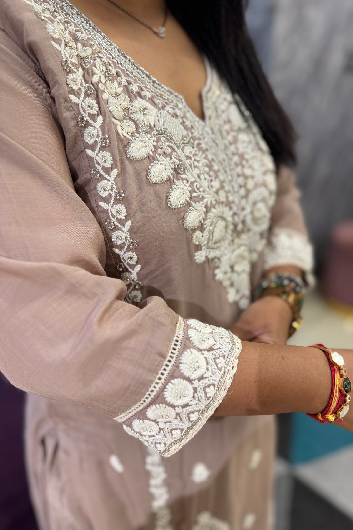 Alora Chikankari Suit Set