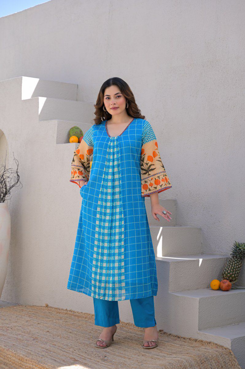 Oceara Mulcotton Kurti pant set