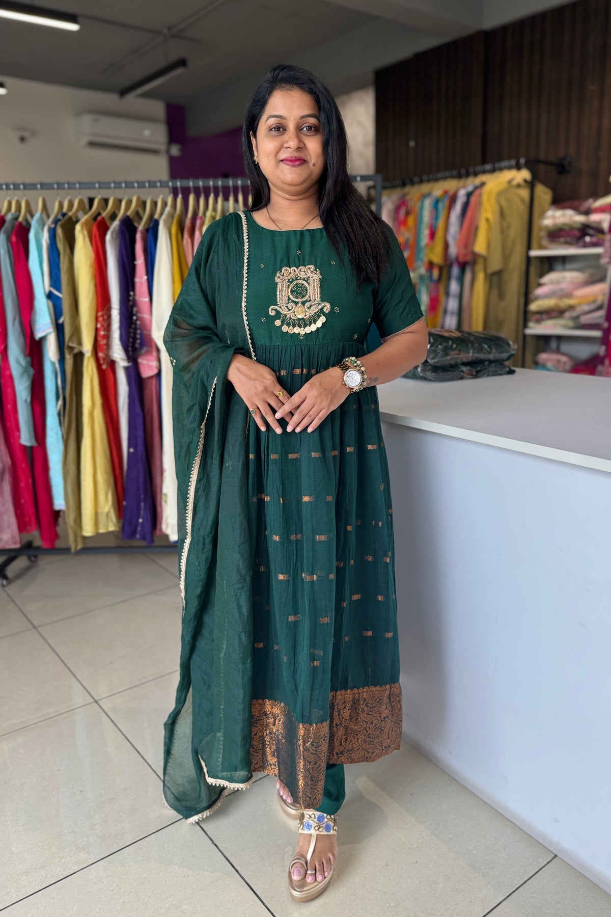 Mahira Handloom Jamdhani Suit set