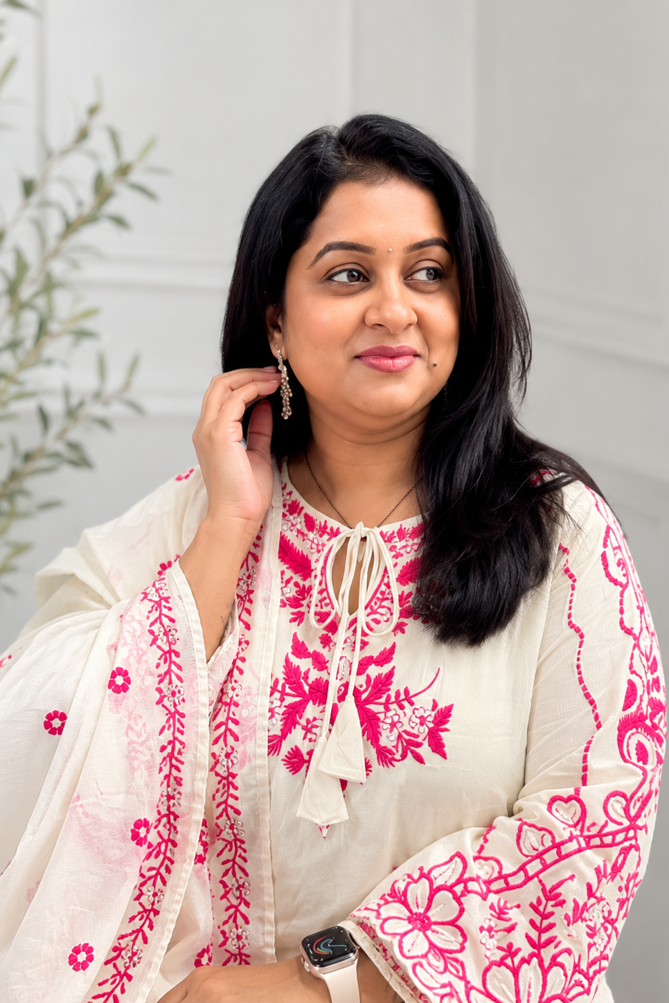 Kora Cotton Embroidery Suit Set
