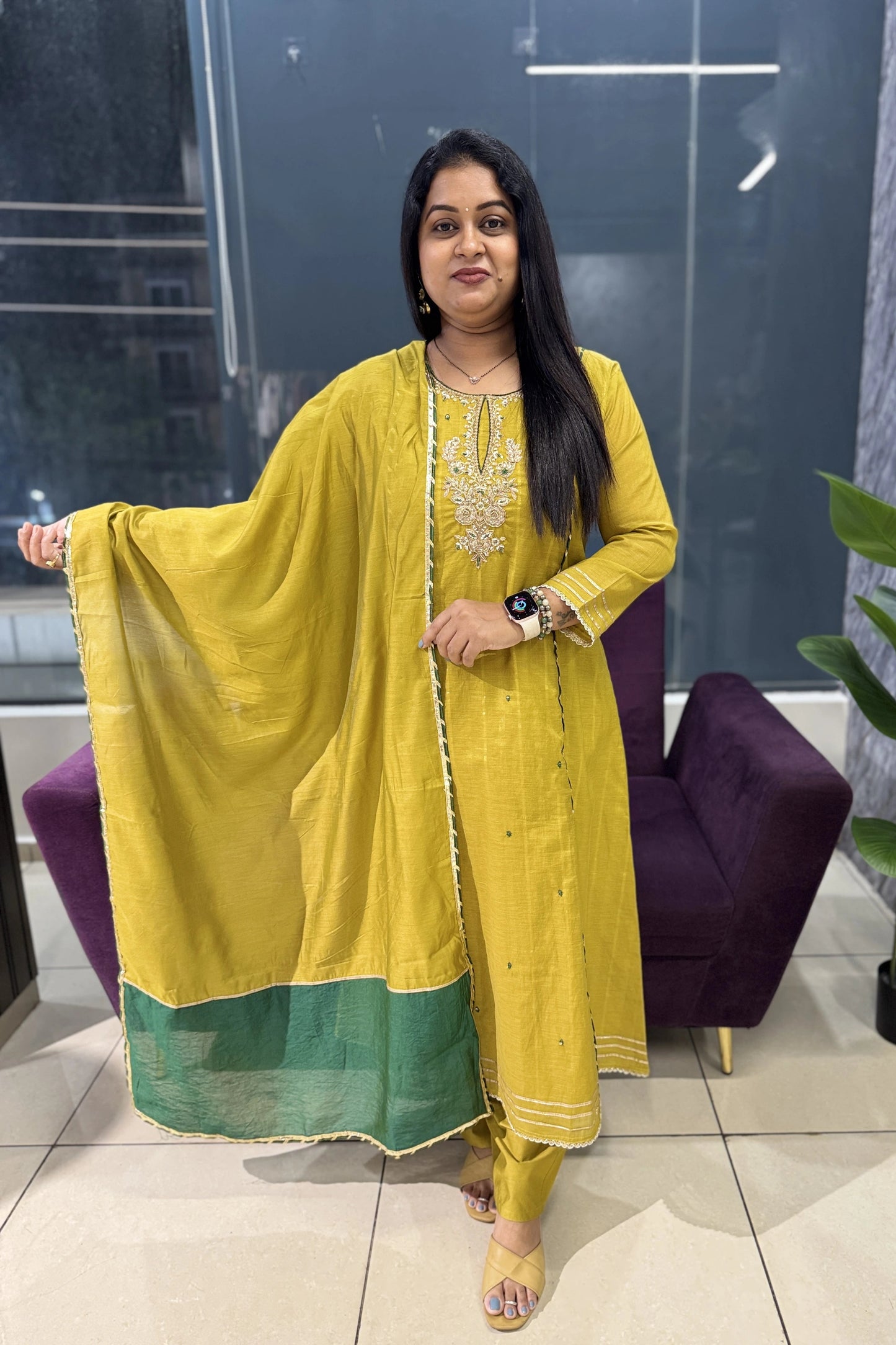 Chamanthi Mulchanderi Designer Suit Set