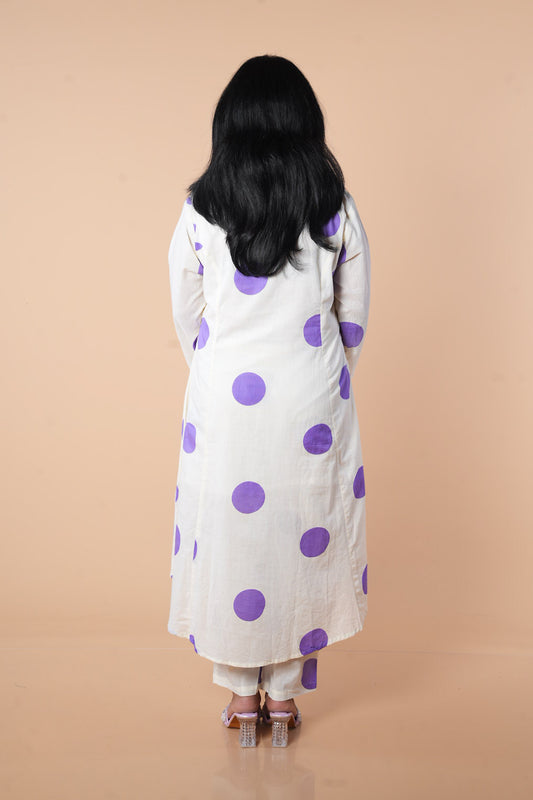 Block Print Polka Dots mulcotton cordset