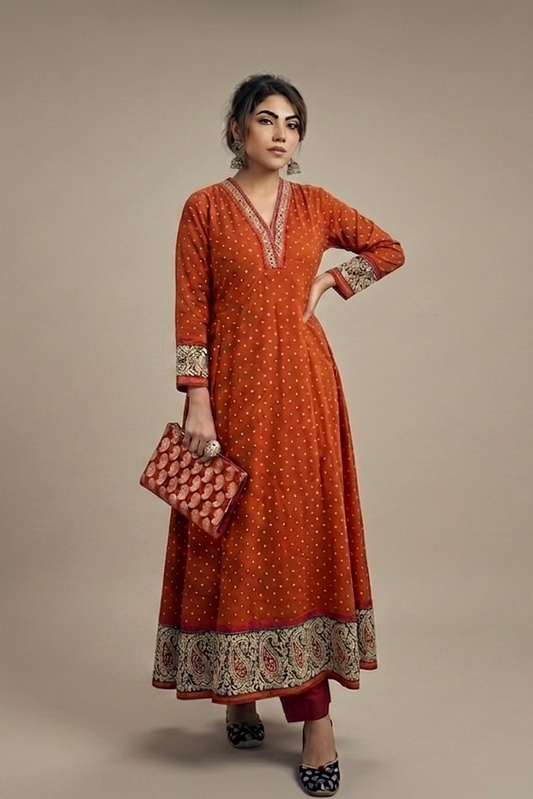 Bandini and Kalamkari Kurti Pant