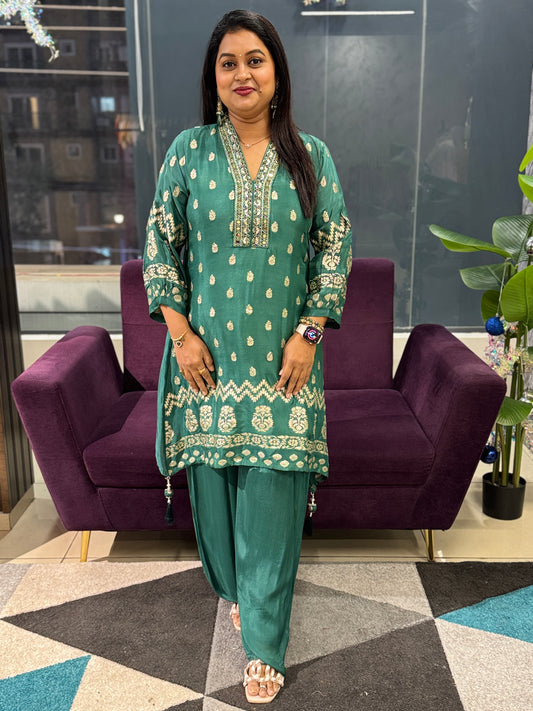 Premium Banaras weaving designer Co-Ordset