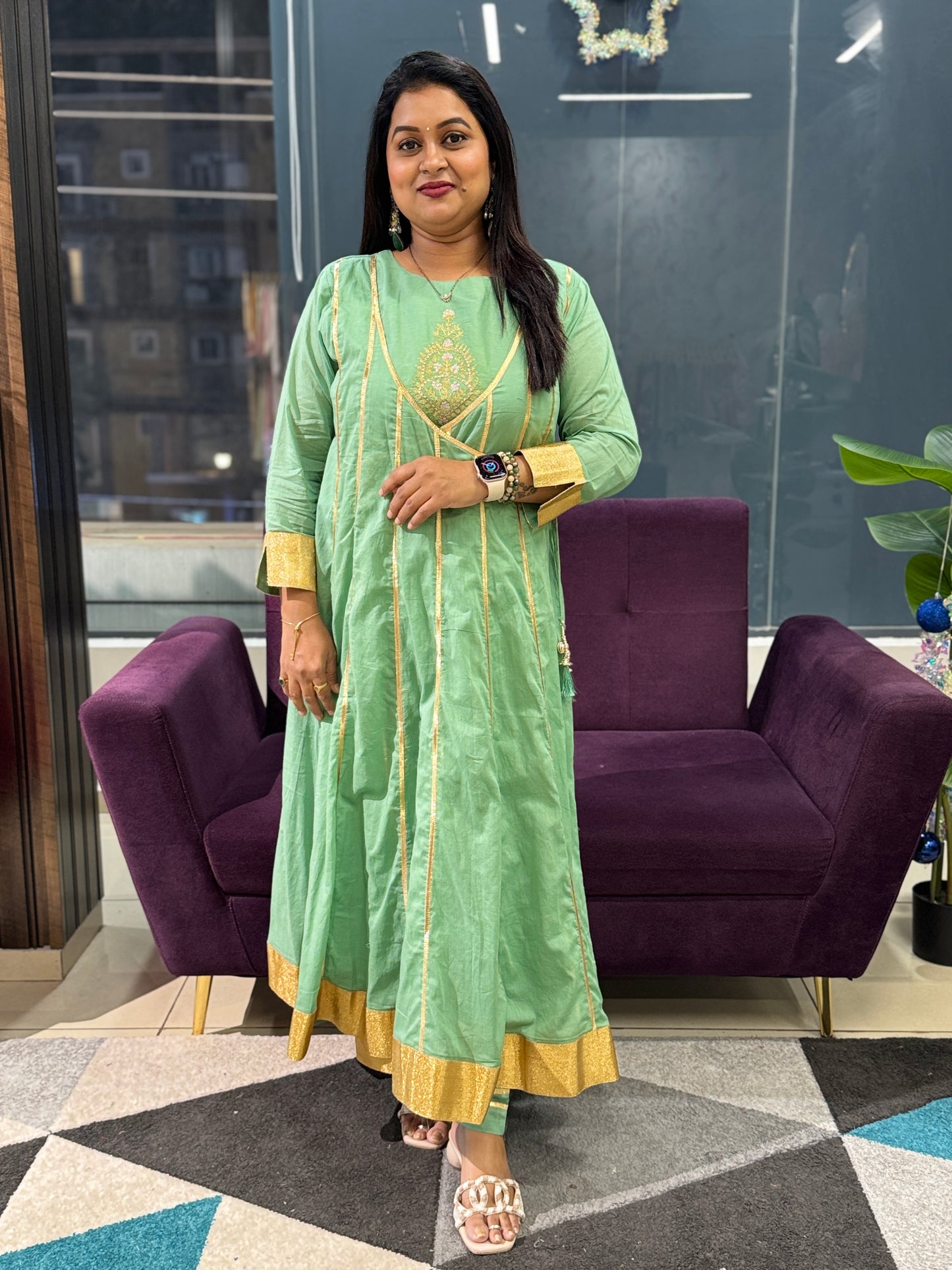 Angrakha Gota Patti Designer Suit Set