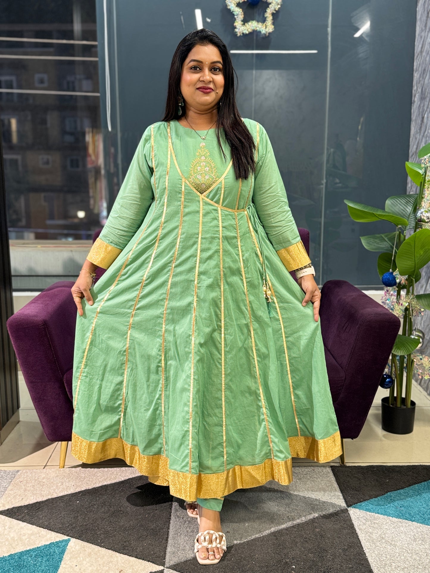 Angrakha Gota Patti Designer Suit Set