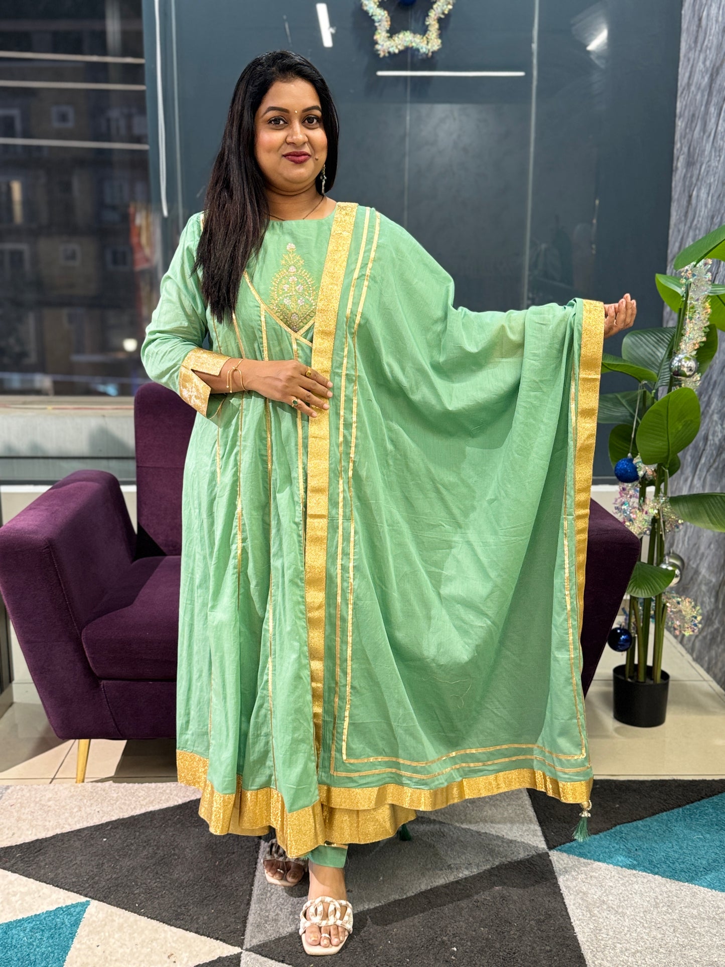 Angrakha Gota Patti Designer Suit Set