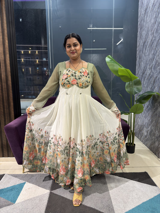 Pure Chiffon Article with Trending Halter Neck