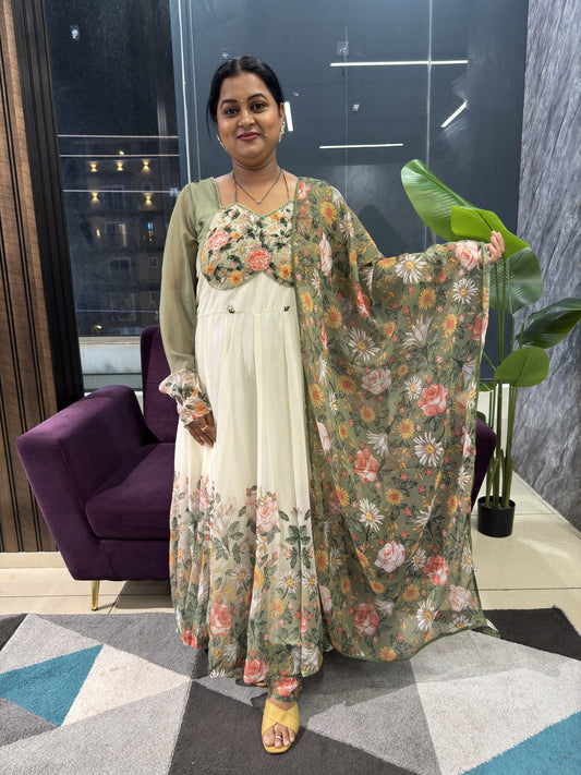 Pure Chiffon Article with Trending Halter Neck