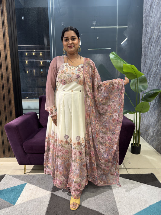 Pure Chiffon Article with Trending Halter Neck